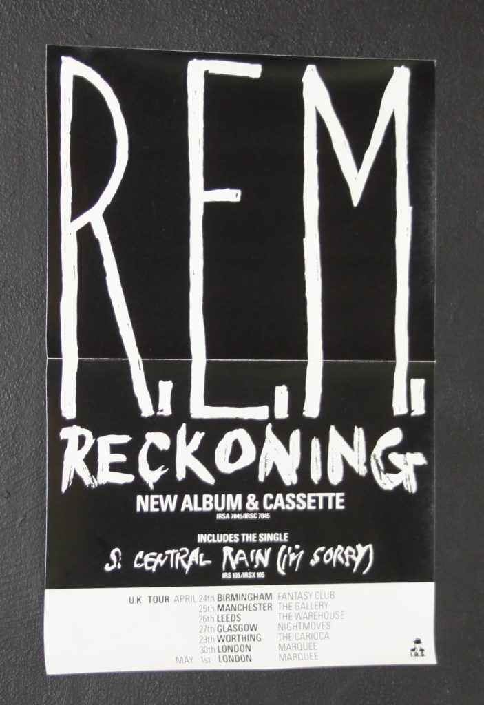 REM REckoning Tour UK punk rock posters